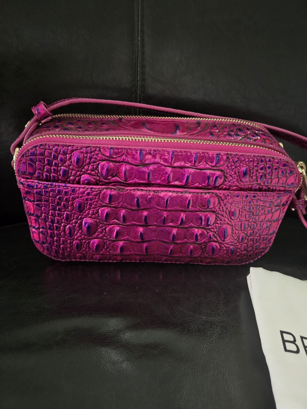 Brahmin Danica Voltage Violet Melbourne Cross Body Bag - Picture 3 of 9